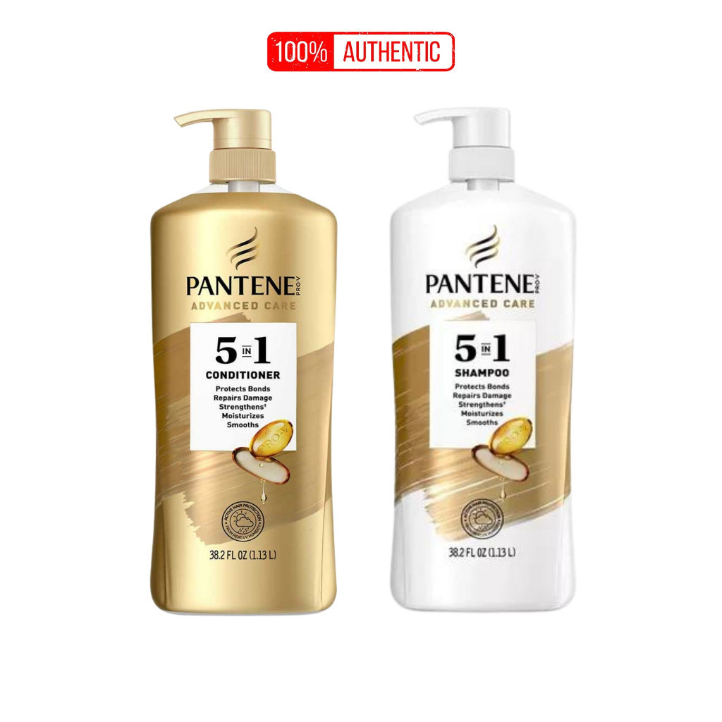 Bộ dầu gội + xả Pantene Pro-V Advanced Care 5in1, 2 x 1.13L