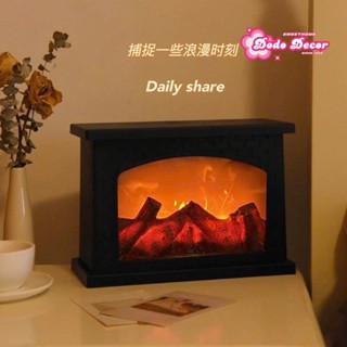  Đèn Ngủ Để Bàn Hình Lò Sưởi Tạo Cảm Giác Ấm Cúng Đèn Ngủ Decor Vintage Cổ Điển Trang Trí Phòng 