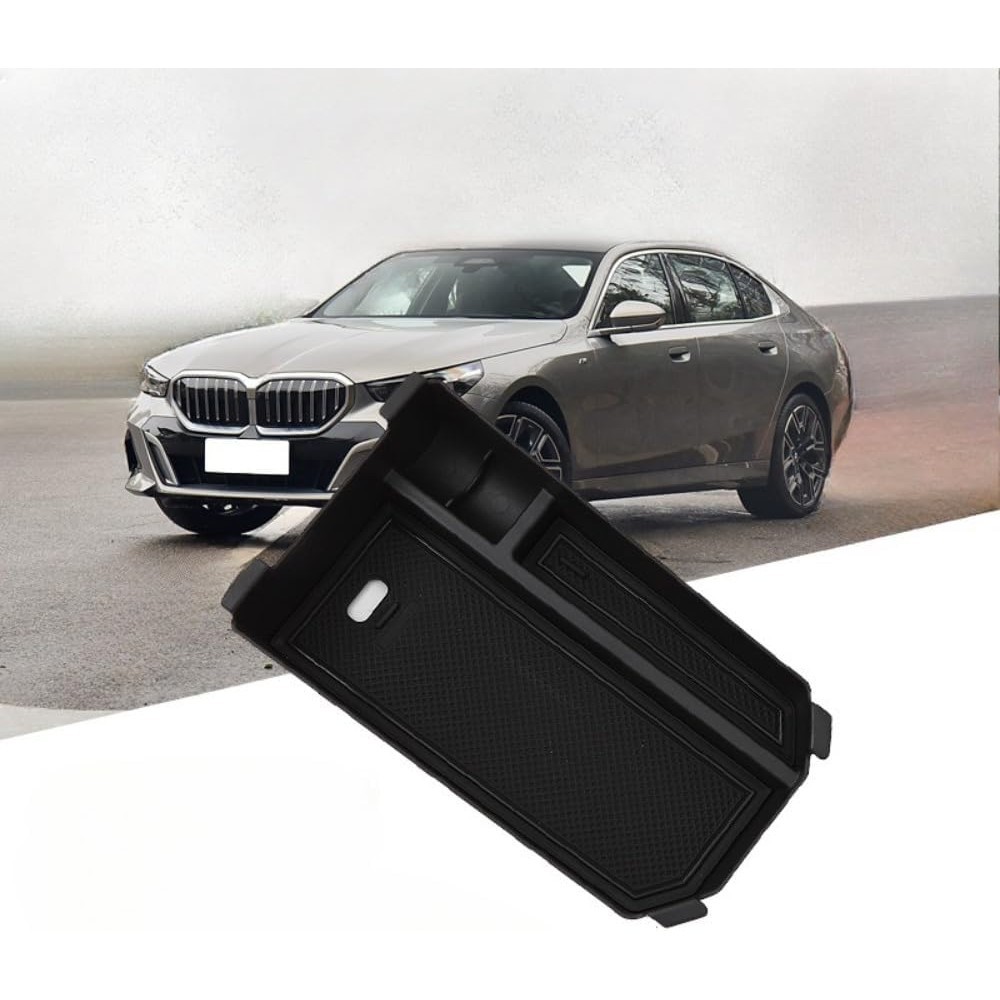 Tương thích với BMW 530i 540i i5 Auto Center Armrest Console Sắp xếp Khay trung tâm Hộp lưu trữ Khay