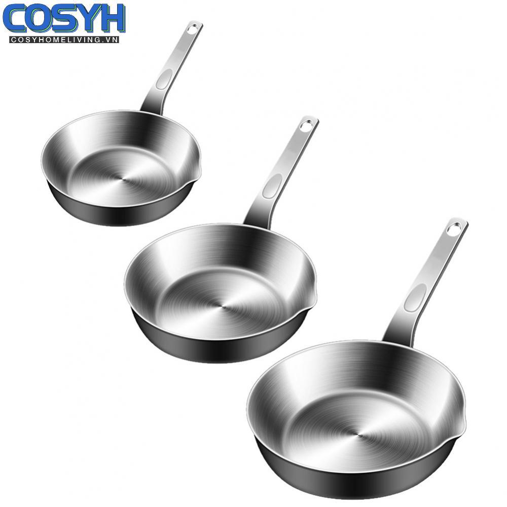 <cosyh>Mini Egg Pan Gas And Induction Compatible Integrated Spout Mess-free Pouring