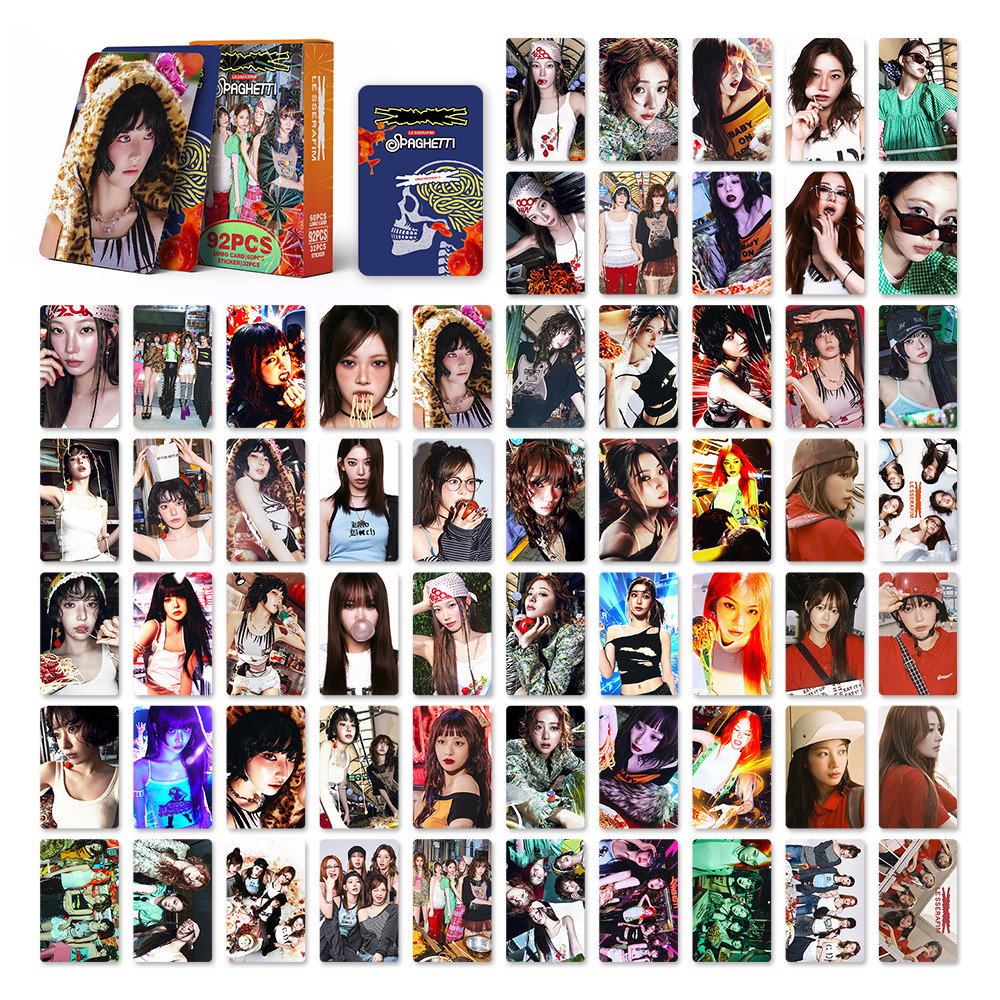 92 Chiếc SPAGHETTI Lomo Thẻ KHÁC BIỆT HOT CRAZY DỄ DÀNG ĐÊM UNFORGIVEN Dán Photocards SAKURA CHAEWON