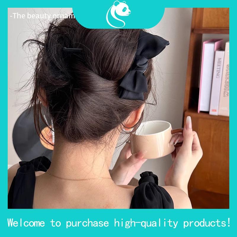 Trâm cài tóc hình nơ sang trọng thanh lịch Modleaf Bow dobble Stick Hàn Quốc