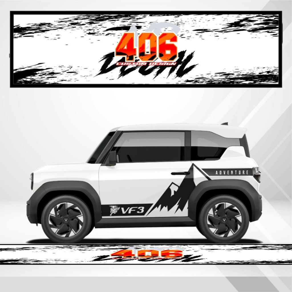 Tem dán xe VF3 - Decal Sticker Vf3 - Decal Dán Xe - Vf3 OFFROAD hot 2025
