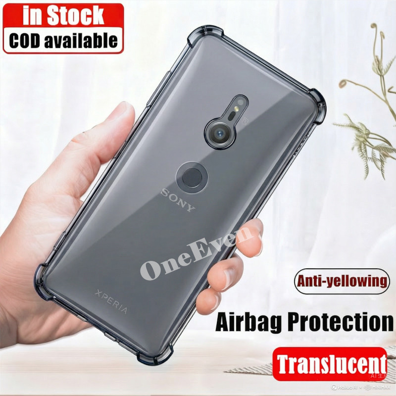 Dành Cho Sony Xperia XZ3 H9436 H8416 H9493 Slim Trong Suốt Silicon Mềm Jelly Case Với Bốn Góc Gia Cố