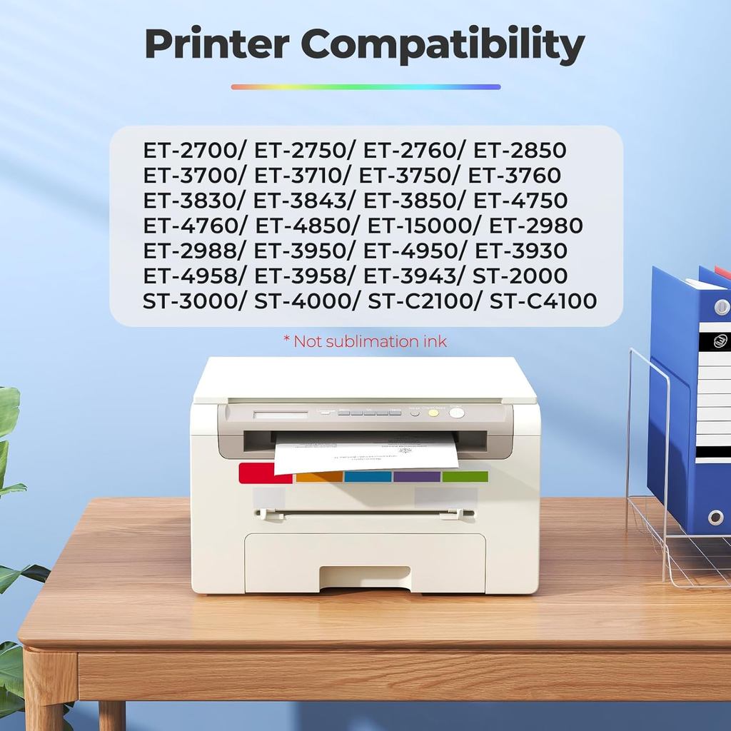 502 Chai nạp mực ET-2850 ET-3760 ET-3850 Thay thế cho chai mực 502 (5 gói) cho ET 2850 ET 3850 ET-48