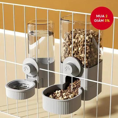 PetSmart Treo Máy Đựng Nước Tự Động Bát Ăn Cho Mèo Chó Lồng