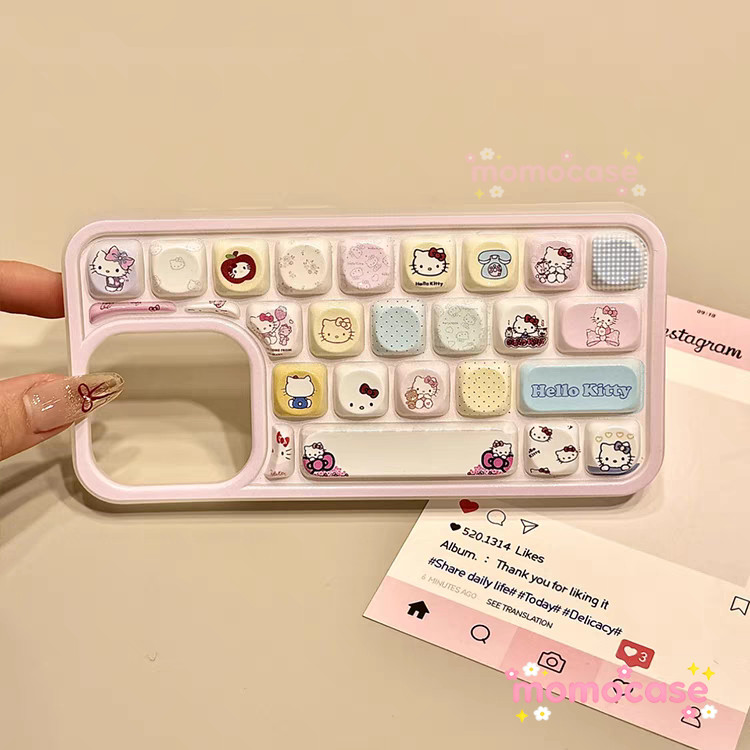 Cho IPhone 17 13 15 16 14 11 12 Pro Max XR X XS Max 14 15 16 6 6S 7 8 Plus SE 2020 Hello Kitty Cánh Bướm Yêu Thương