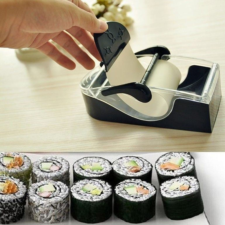 New Product#Lazy Automatic Sushi Mold Sushi Taiwan Rice Ball Tool Household Green Peel Grinder Seawe