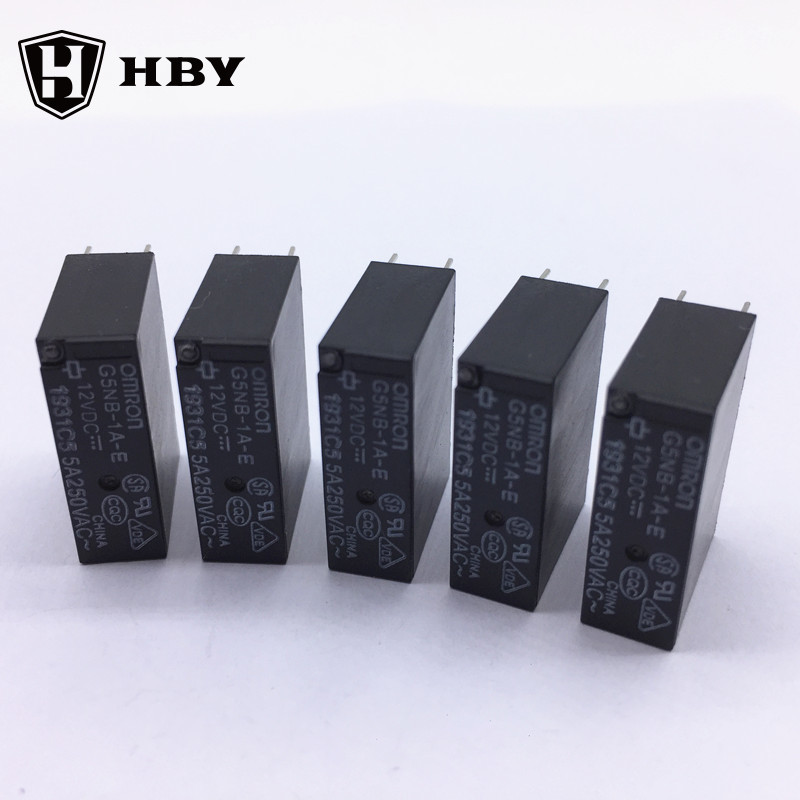 Rơle G5NB-1A-E-5VDC 12VDC 24VDC 5A thay vì dòng Macro HF46F