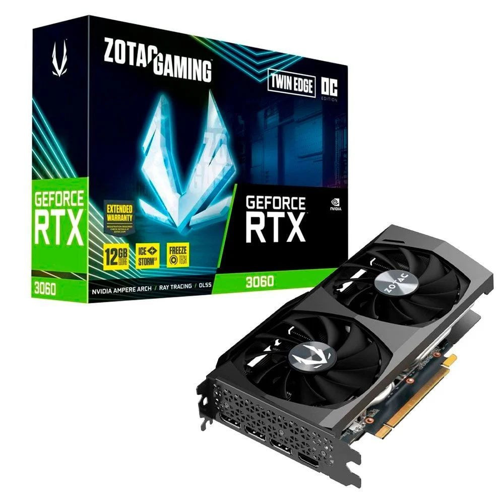 Card Màn Hình ZOTAC GAMING GeForce RTX 3060 Twin Edge 12G - Hàng chính hãng