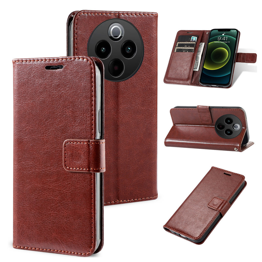 Ốp Lật Cho Redmi 14C 2409BRN2CA 2409BRN2CL 2409BRN2CG Redmi14C Bao Da PU Ví Có Khe Cắm Thẻ Vỏ TPU Mề