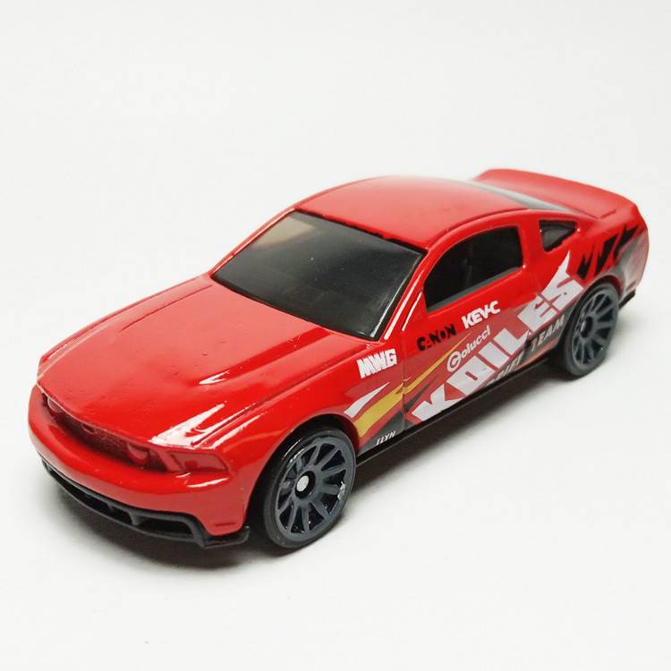 HotWheels HotWheels Đồ chơi hợp kim MUSTANG Xe sửa đổi màu đỏ đặc biệt 2010 FORD MUSTANG