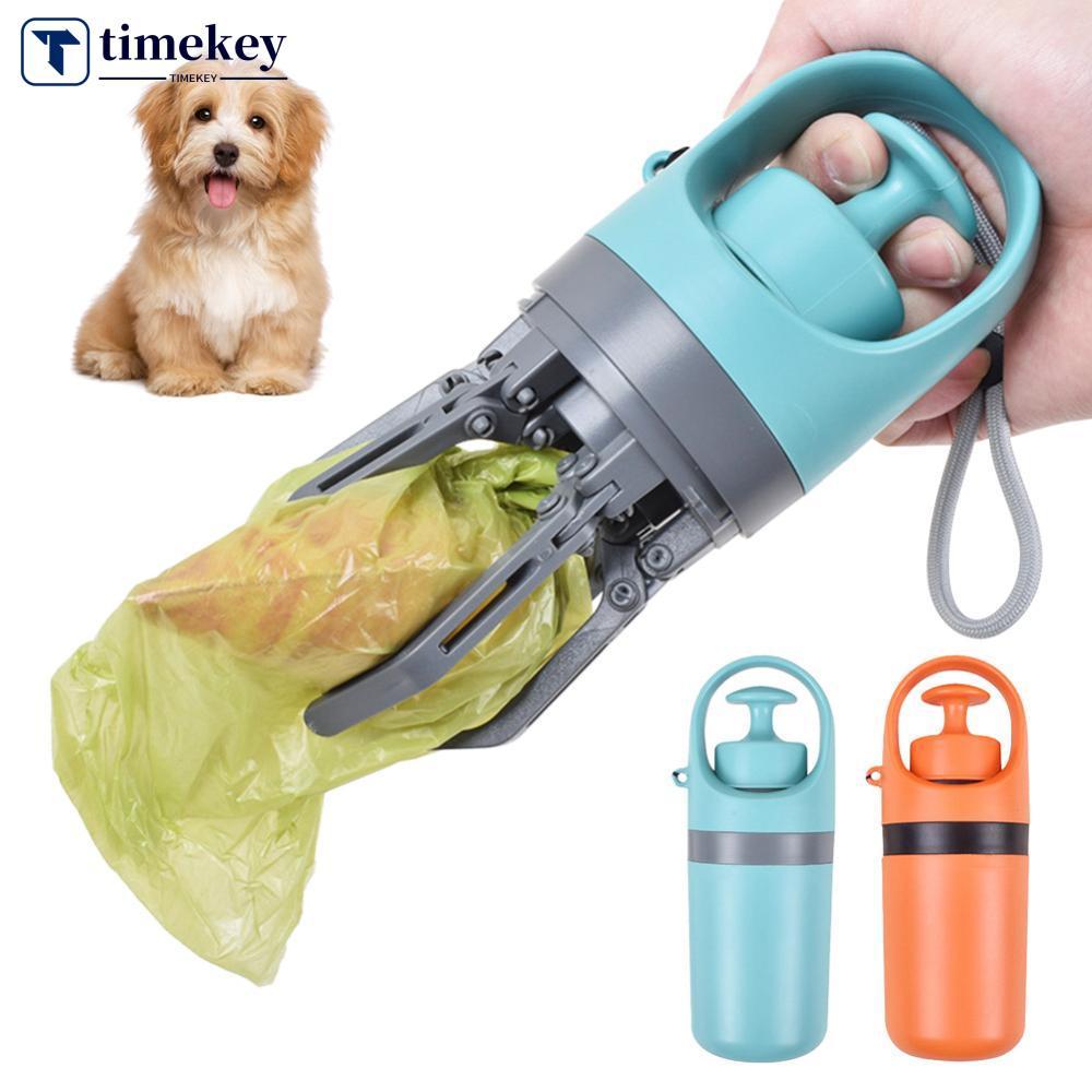 TIMEKEY Dog Poop Scooper Pet Waste Picker Zero-Contact Easy-Grip Hoạt động vệ sinh Chó ngoài trời Đi