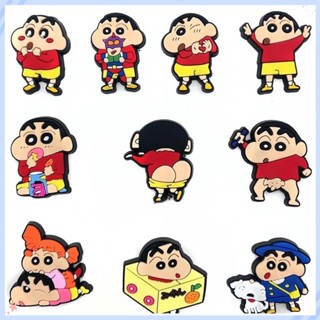 🔥Crayon Shin-chan dép phong cách anime cổ điển trang trí sandal dán thích hợp cho phụ kiện giày có lỗ