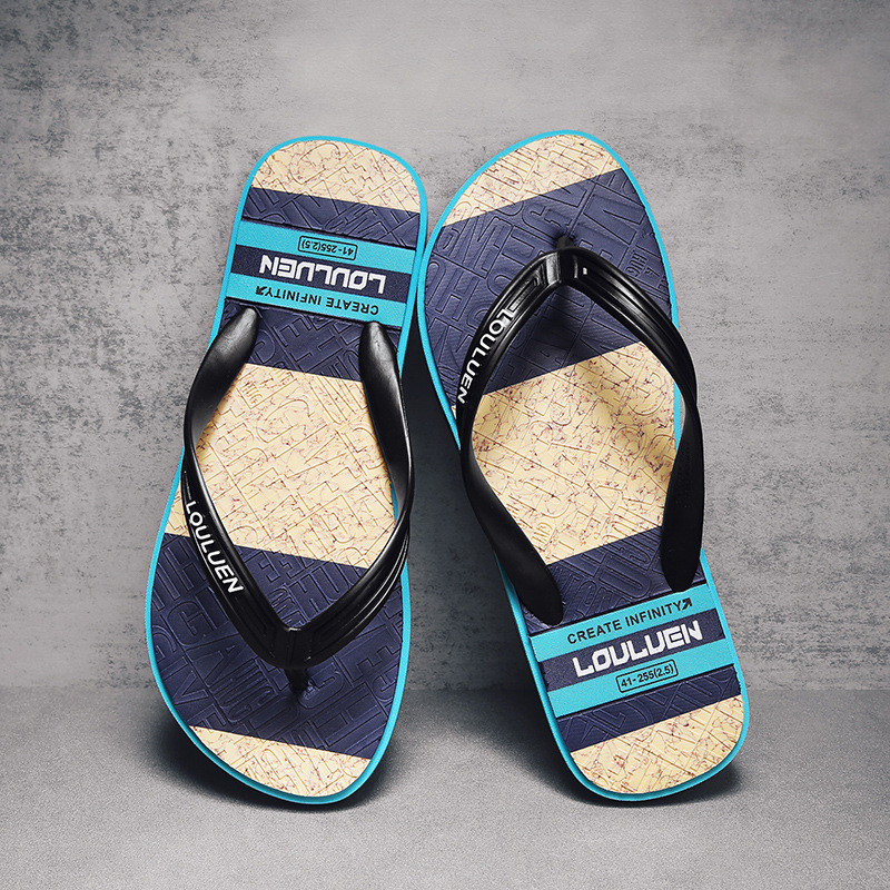 Luan Beach Flip-Flops Nam Mùa Hè Mới Flip-Flops Nam Giày Viscose Dép Bán Buôn