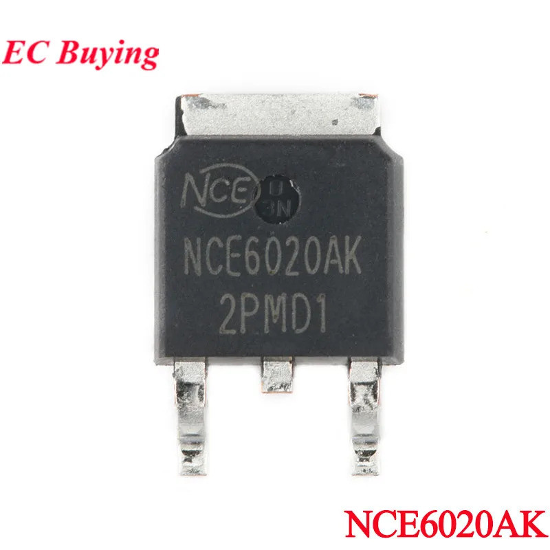 EC buying 50 Cái / 5 Cái NCE6020AK NCE6020 NCE 6020AK TO-252-2 60V / 20A N-channel MOS Field Effect 