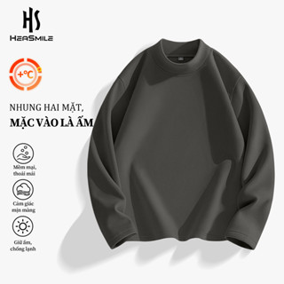  HeaSmile Áo giữ nhiệt nam cổ cao kháng khuẩn chất liệu cao cấp mềm mại áo lót mặc trong mùa lạnh M-BGLDDS  