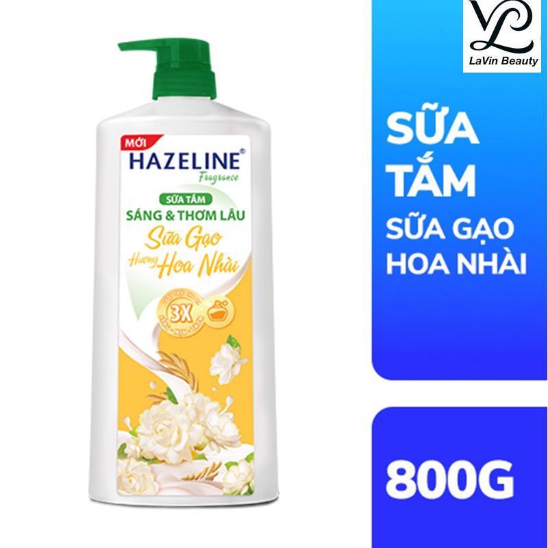 Sữa tắm dưỡng thể thiên nhiên trắng sáng da Hazeline LaVin Beauty