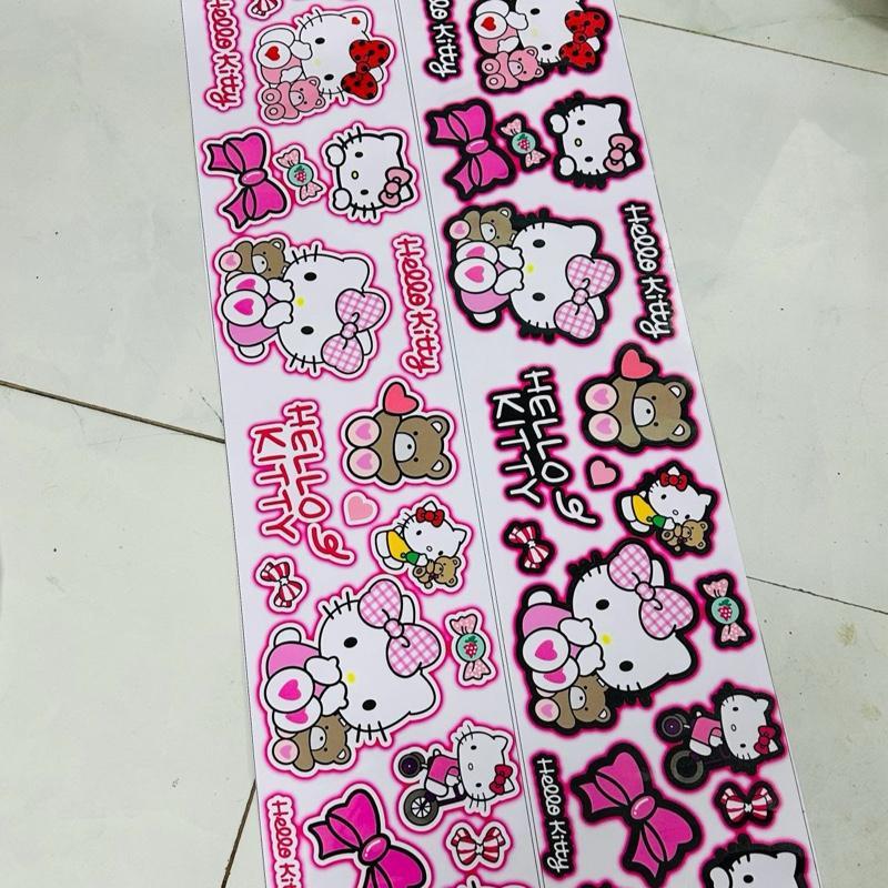 [TB STICKER] combo tem Hello kitty 22cm x 115cm - trang trí xe máy - xe điện - laptop - dán đa vị trí