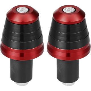 Tay Lái Xe Máy Đầu Cắm Hợp Kim Nhôm 7 / 8 "22mm 33.5mm OD Thời Trang | Tay Cầm Phía Trước Thanh Cầm Nắp Gear Cân Bằng Cắm Đỏ 2 Chiếc