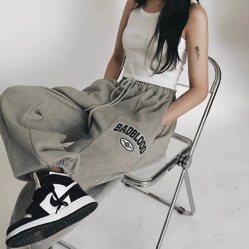 Badblood  bcac Series Sweatpants for Women, Hot Girl Casual Joggers, Slim Fit Sports Pants, Trendy