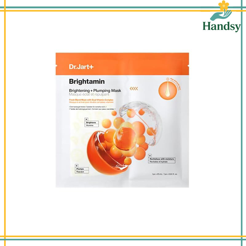 Dr.Jart+ Brightening Vitamin Sheet Mask for Radiant Skin