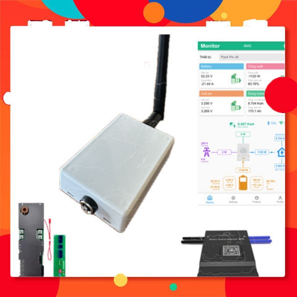 Module Wifi Cho BMS JK, Hỗ Trợ Cài Đặt Và Theo Dõi Từ Xa Điện Tử Store99