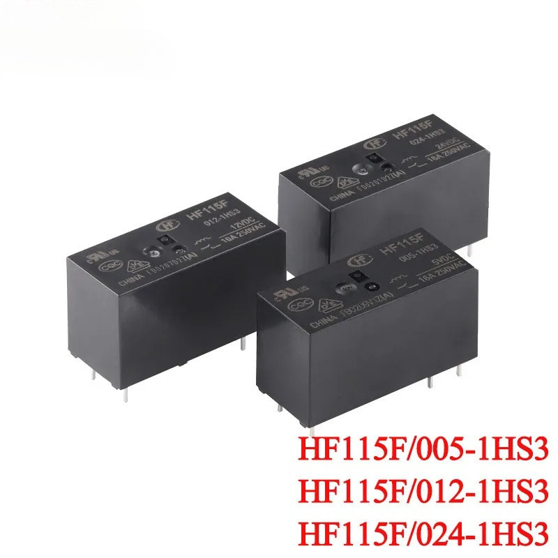 2 Cái / 1PC HF115F HF115F-005-1HS3 HF115F-122-1HS3 HF115F-024-1HS3 12VDC 24VDC DC 5V 12V 24V 16A 6Pi