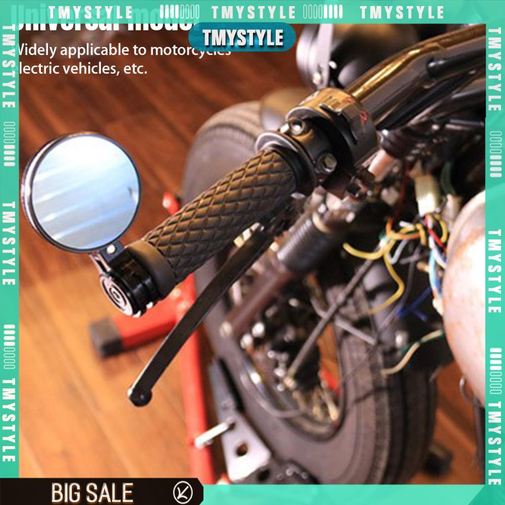 2 gói Hợp kim nhôm​​ Xe Máy Bar End Gương Tay Lái Xe Máy Phía Sau Gương Bên Cho Ebike Scooter MTB