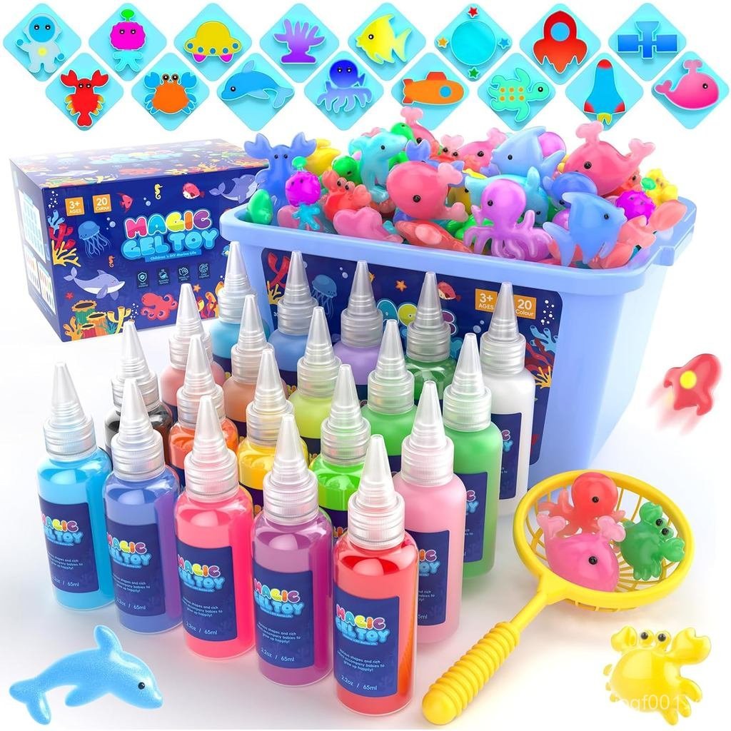 Flooyes Magic Gel Water Pets Elf Toy Kit, Aqua Water Gel Kit cho trẻ em, Đồ chơi làm Squishy sáng tạ