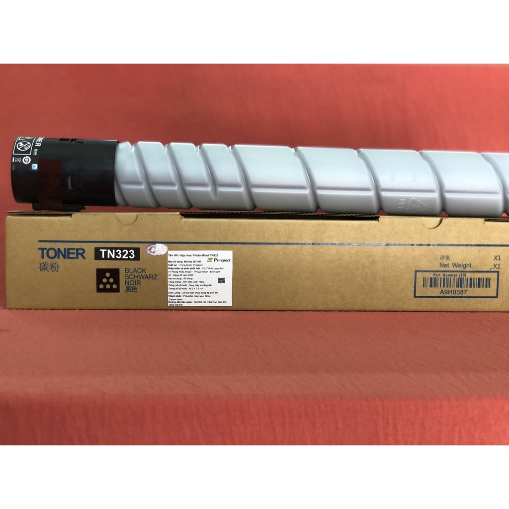 Hộp mực minolta TN 323/minolta287/367-chất mực trộn từ