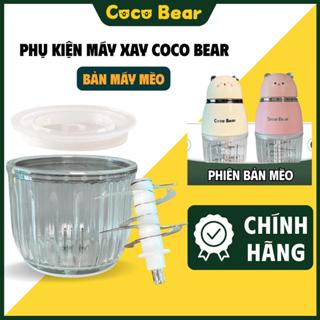 Phụ Kiện Máy Xay Coco Bear Chính Hãng, Cối Thủy Tinh, Lưỡi Dao 8 Cánh, Nắp Nhựa Thay Thế