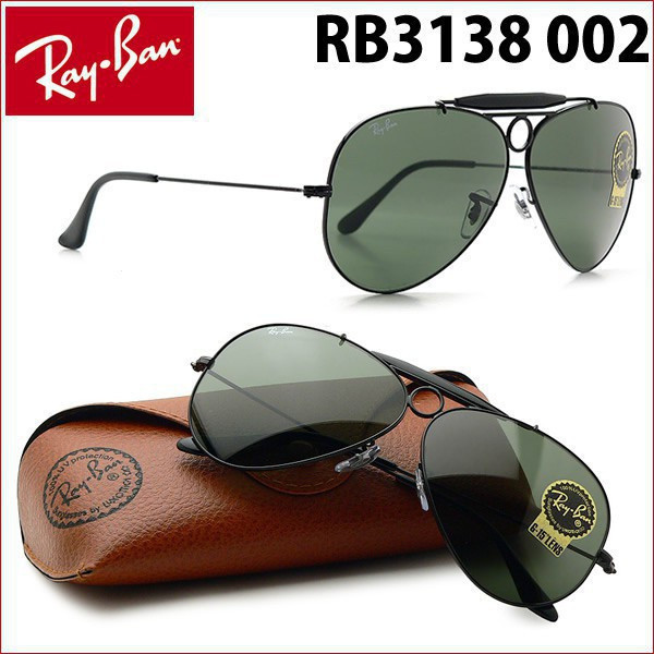 B1 b1 b2 RB3138 b7 b6 b9 2026 b8 b3 b10 b5 Kính râm Ray-Ban thời trang, Đen / Xanh b4 8db