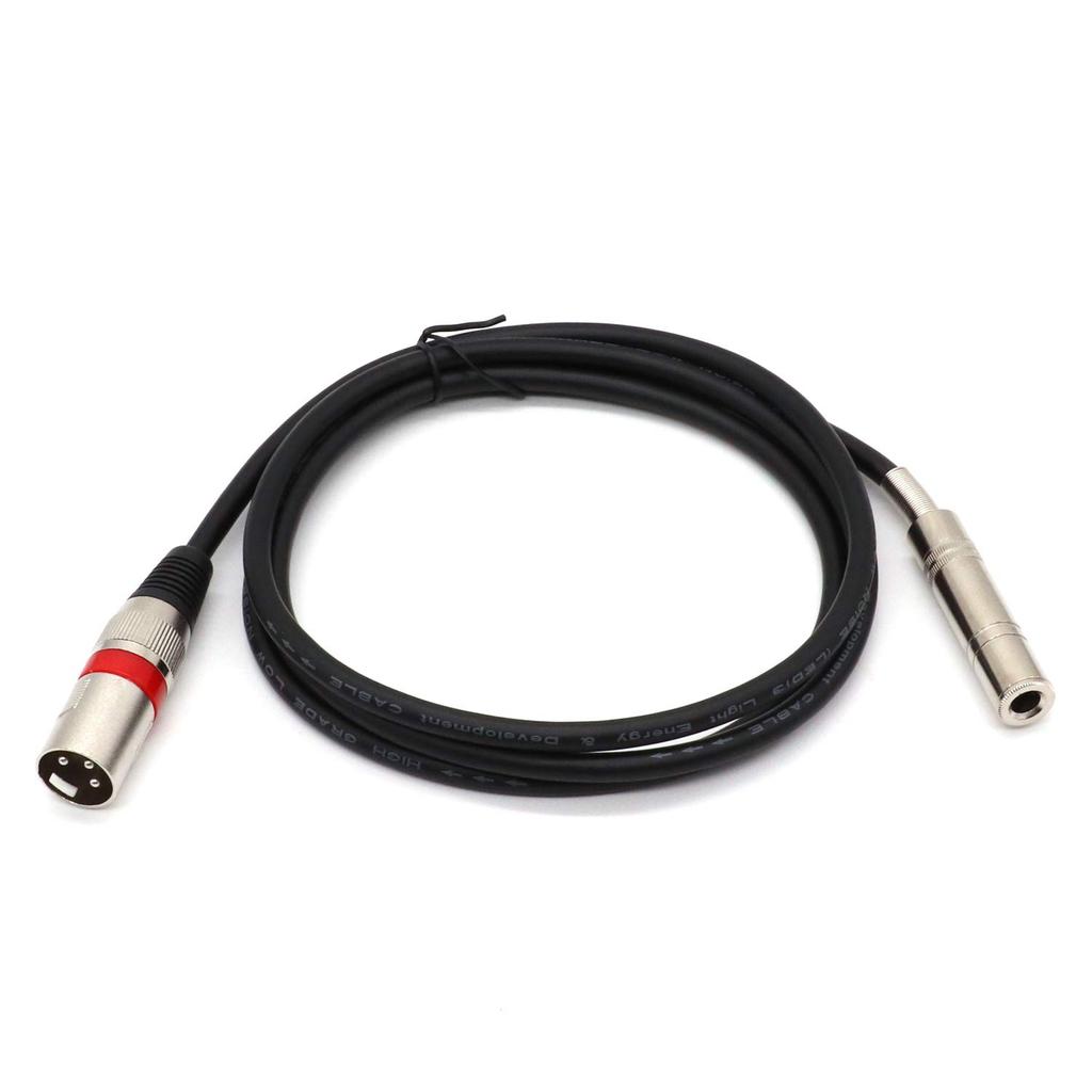 Cáp chuyển đổi SiYear 6.35 mm 1 / 4 "Nữ sang XLR Nam, Cáp kết nối 3 chân TS / TRS sang XLR (5Feet-1.
