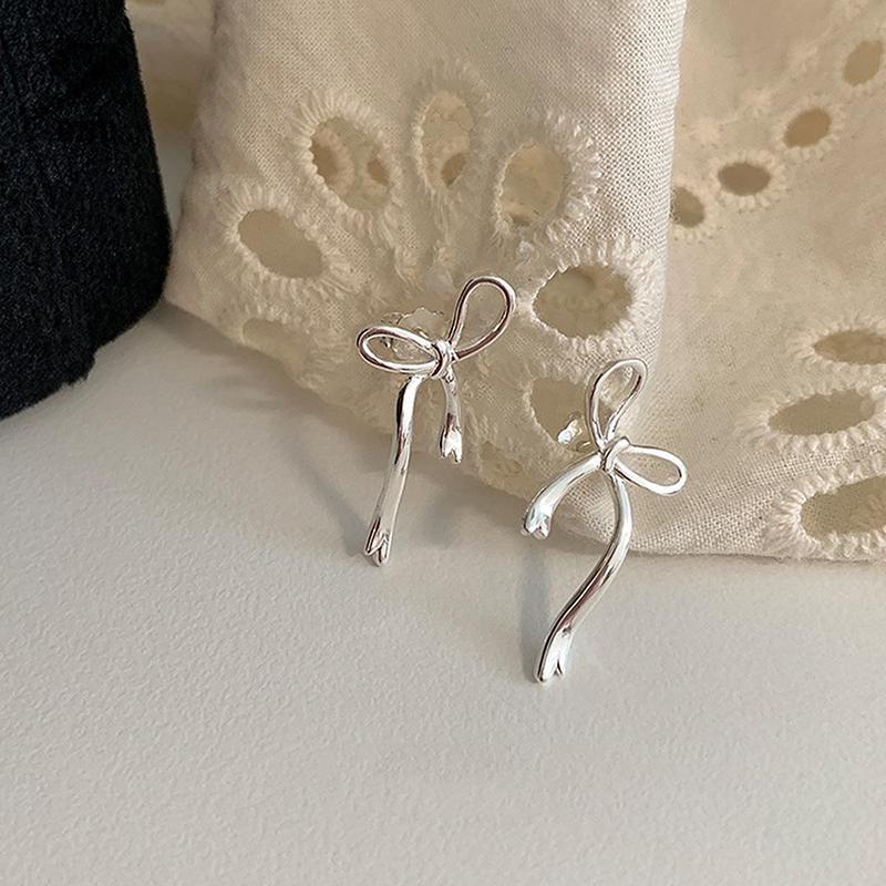 PND Y2K Earings - Thiết kế nơribbon đáng yêu, phụ kiện thời trang dành cho nữ