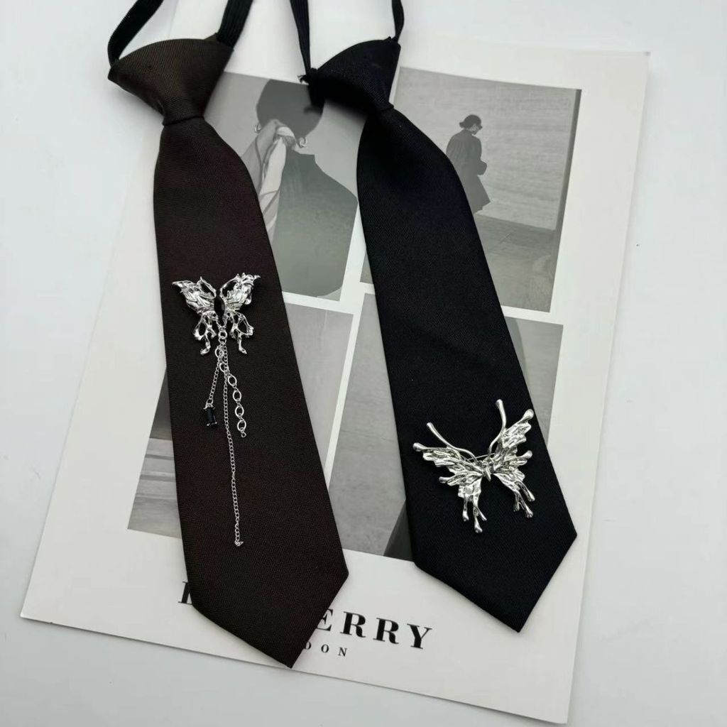 Ao sơ mi đen thắt nơ phong cách Nhật Bản, đồng phục học sinh nam handmade