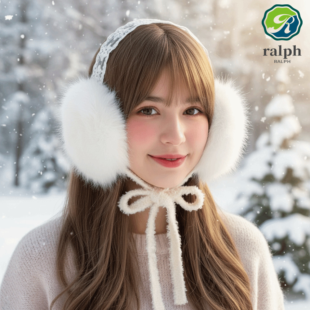 VYNOR Ren Sang Trọng Bịt Tai, Bịt Tai Mùa Đông Dày Chống Lạnh, Thoải Mái JK Mũ Ấm Tai Earflap Ear Co