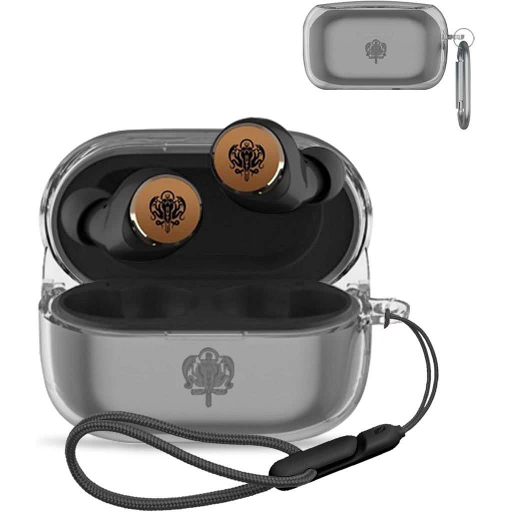 Dành cho Ốp lưng AVIOT TE-V1R-HEN, Tai nghe không dây NOUKAJU Vỏ bảo vệ TPU (có Carabiner + Dây buộc