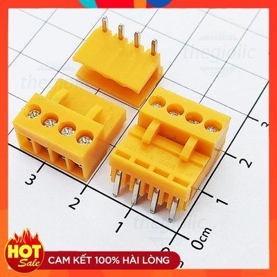 [5 Cái]- HT-3.96-4-R Terminal Block 4 Chân Cong 3.96mm 300V 10A ChipViet Store