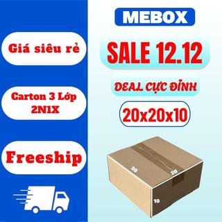  thùng hộp carton 20x20x10 bộ 50 trơn cứng cáp 