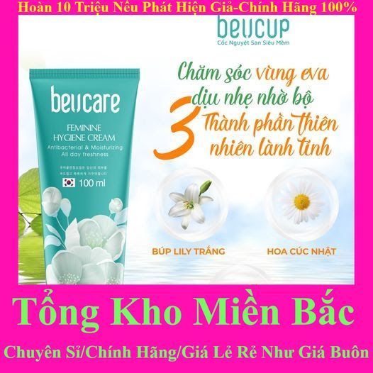 Dung Dịch Vệ Sinh Phụ Nữ Beucare 100ml, hương tự nhiên se khít và làm hồng âm đạo [Beucare Feminine 