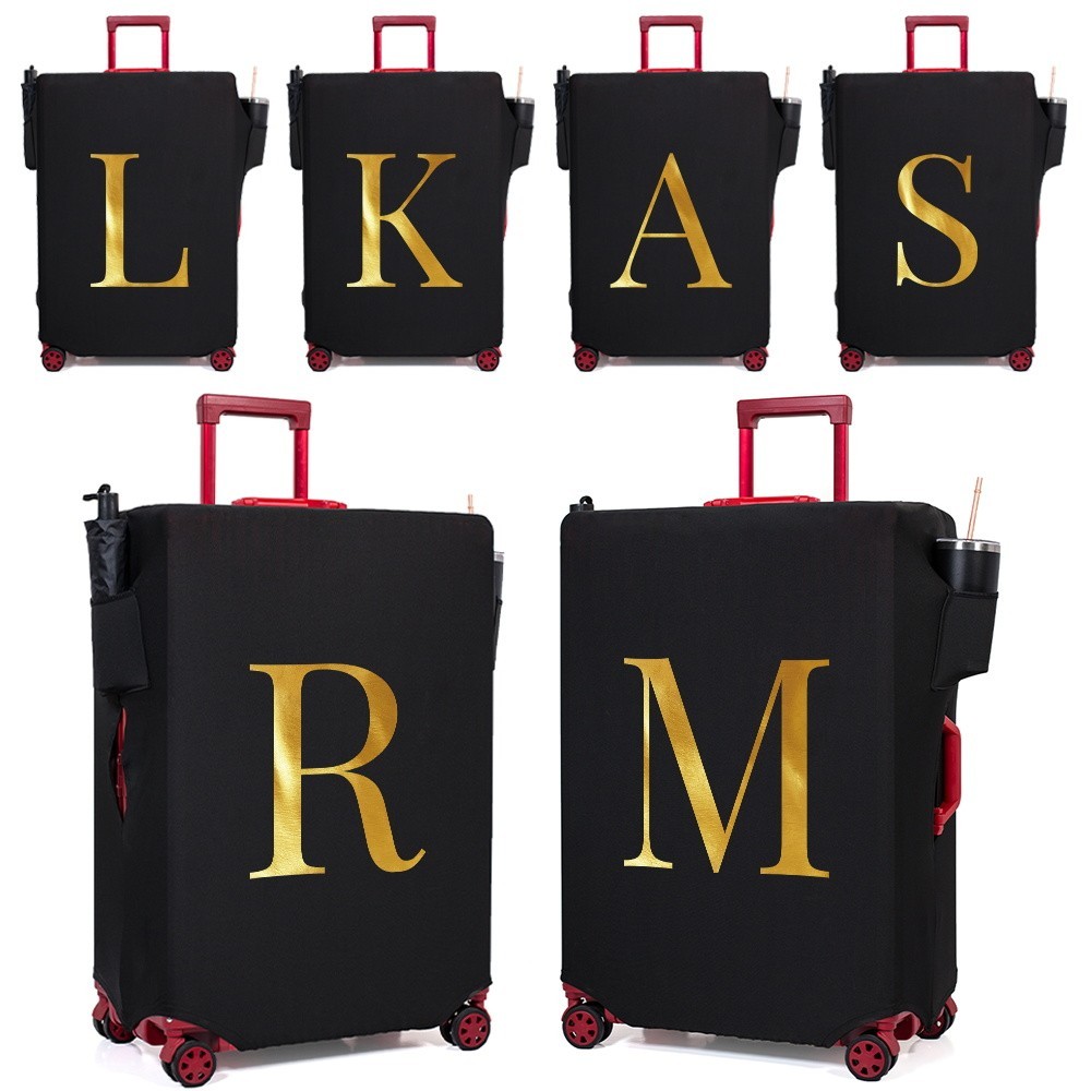 Thick Suitcase Dustproof Cover Anti-Dust Luggage Cover Luggage Cover for 18-32 Inch Letter Pattern