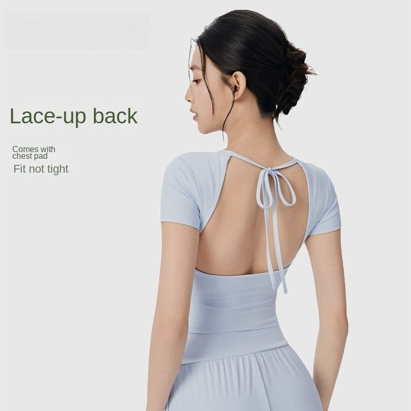 [Fly Yoga] Yoga Sport Top Backless Lace-Up Slim