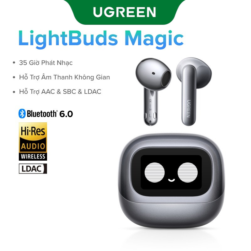 UGREEN Tai nghe LightBuds Magic Bán mở Tai nghe Bluetooth không dây thực sự khử tiếng ồn | BigBuy360 - bigbuy360.vn