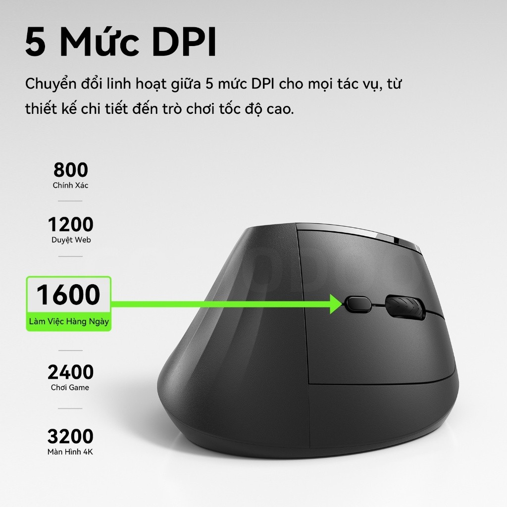 Chuột không dây Bluetooth Goojodoq, chế độ kép 2.4G, DPI 5 cấp, khả năng tương thích rộng rãi | BigBuy360 - bigbuy360.vn