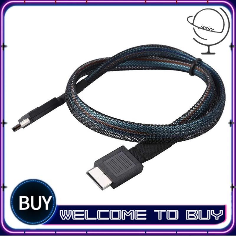 Cáp PCIE4.0 MINI SAS 24Gbps Cáp nối dài dữ liệu Oculink SFF-8611 sang SFF-8611 Đường truyền dữ liệu 