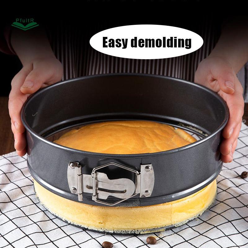 PfultR 6 Inch Springform Cake Pan tròn Springform Baking Pan Công cụ làm bánh Mousse có thể khóa để 