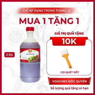   HỎA TỐC  Sốt Ướp Thịt Nướng BBQ Bếp Xuyên Việt 2KG dùng cho 10kg thịt Nước Sốt Ướp Thịt Hải Sản. 
