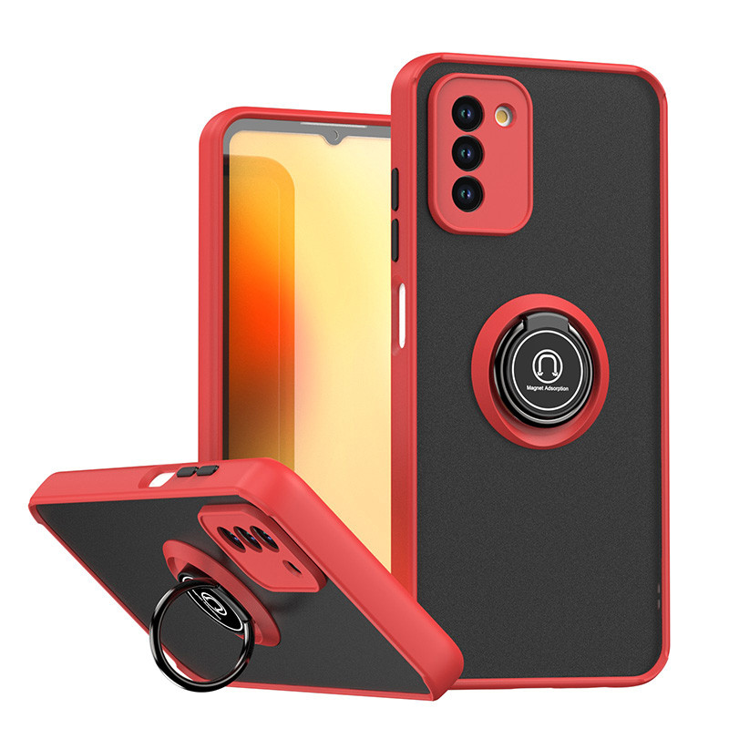 Dành Cho Nokia G42 G400 C22 C32 C12 Pro Plus Mờ Mờ Có Giá Đỡ Vòng Xoay Ốp Lưng TPU Chống Sốc