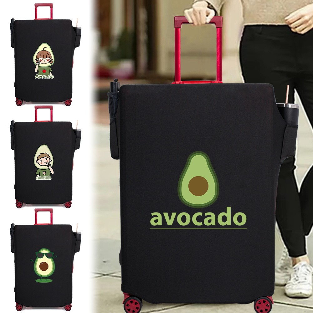 Printed Travel Cartoon  luggage cover three openings luggage cover Scratch-resistant Zipper style hi